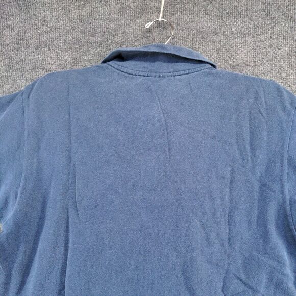 Optima Cotton Wear Men's Pique Colima Polo Shirt Blue Medium Short Sleeve - Picture 7 of 12